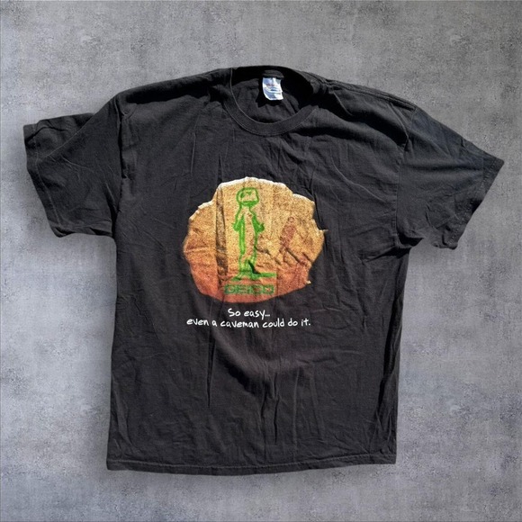 Vintage geico promo black shirt xl